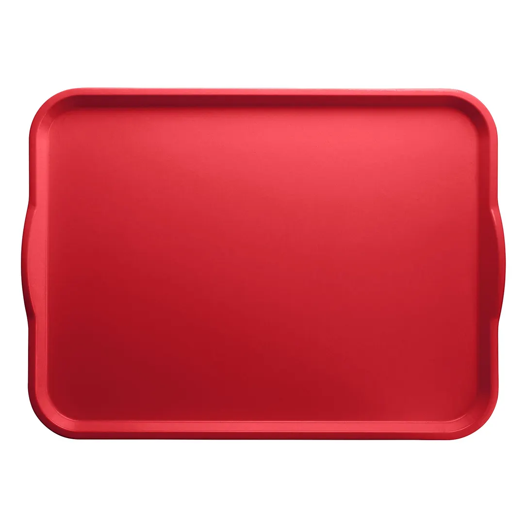 Cambro 1520H510 Camtray Rectangular Tray, 15" x 20", Signal Red Reinforced Fiberglass, NSF