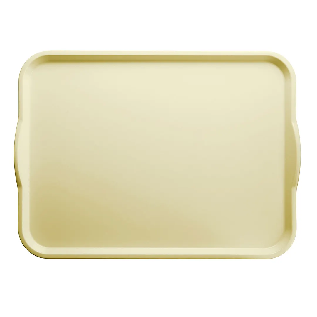 Cambro 1520H536 Rectangular Tray, 15" x 20", Yellow Lemon Chiffon Fiberglass, NSF, Made In USA