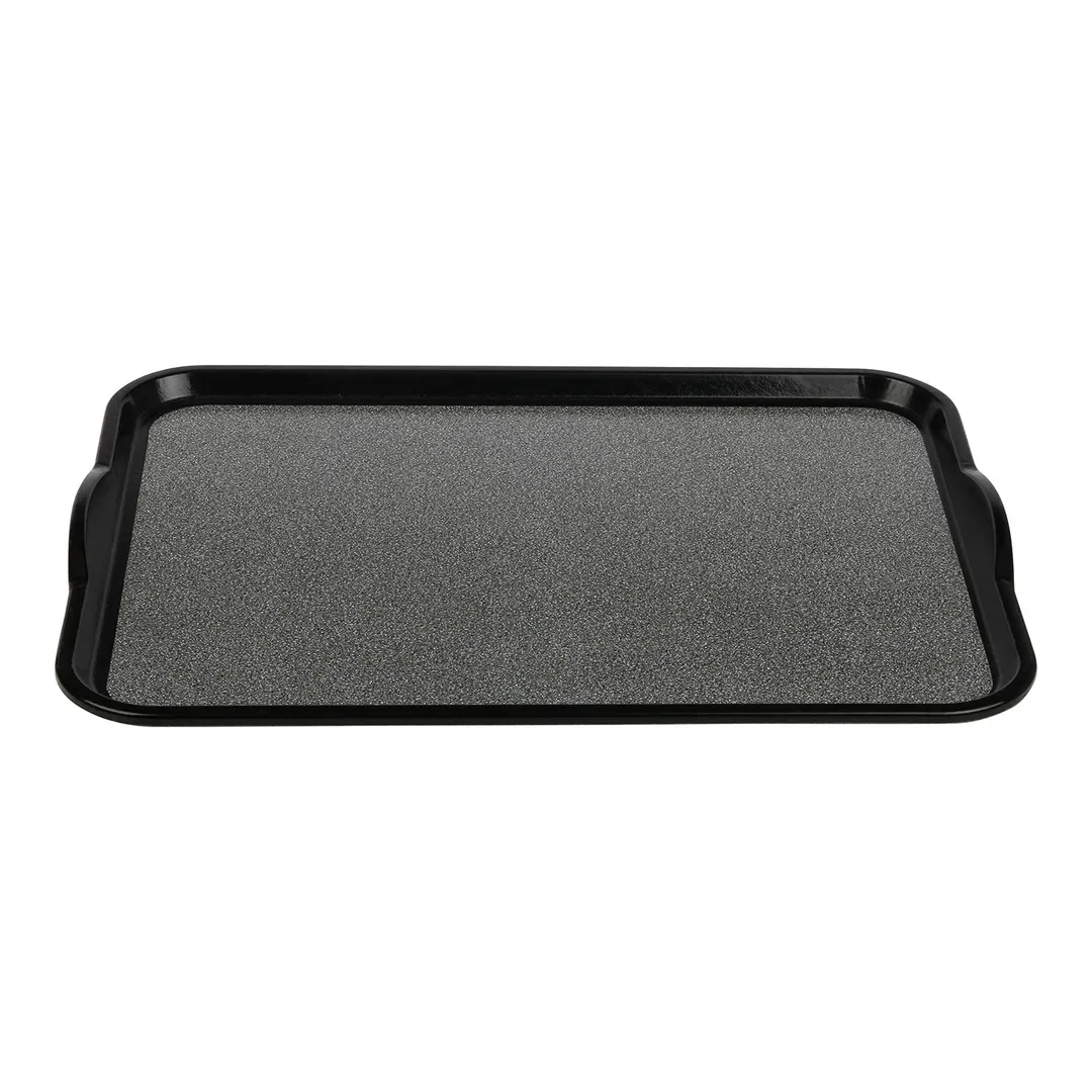 Cambro 1520VCRST382 Tray, 15" x 20", Black Pebbled, Non-Skid Plastic, Dishwasher Safe