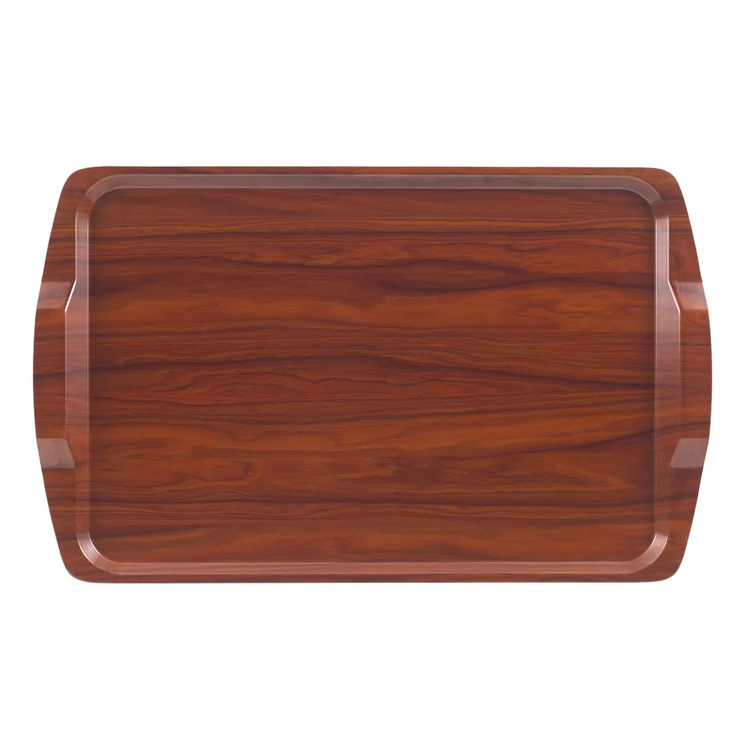 Cambro 1525RST376 Tray - Rectangular 14" x 21" Fiberglass, Walnut Finish, NSF, Dishwasher Safe