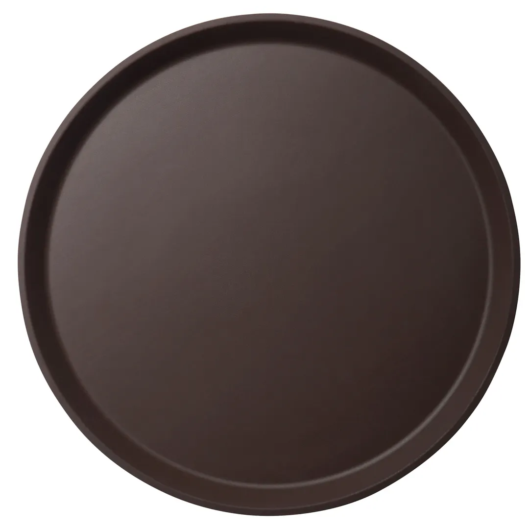 Cambro 1600CT138 - 16" Round Fiberglass Serving Tray, Tavern Tan Non‑Skid Surface, Dishwasher Safe, NSF Certified
