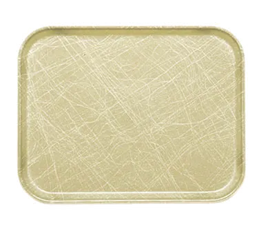 Cambro 1622214 Rectangular Cafeteria Tray, 16" x 22", Fiberglass, Tan Color, NSF, Dishwasher Safe
