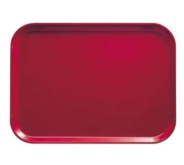 Cambro 16225221 Camtray Rectangular Tray, 16-1/2" x 22-1/2" Fiberglass, Red, NSF, Dishwasher Safe