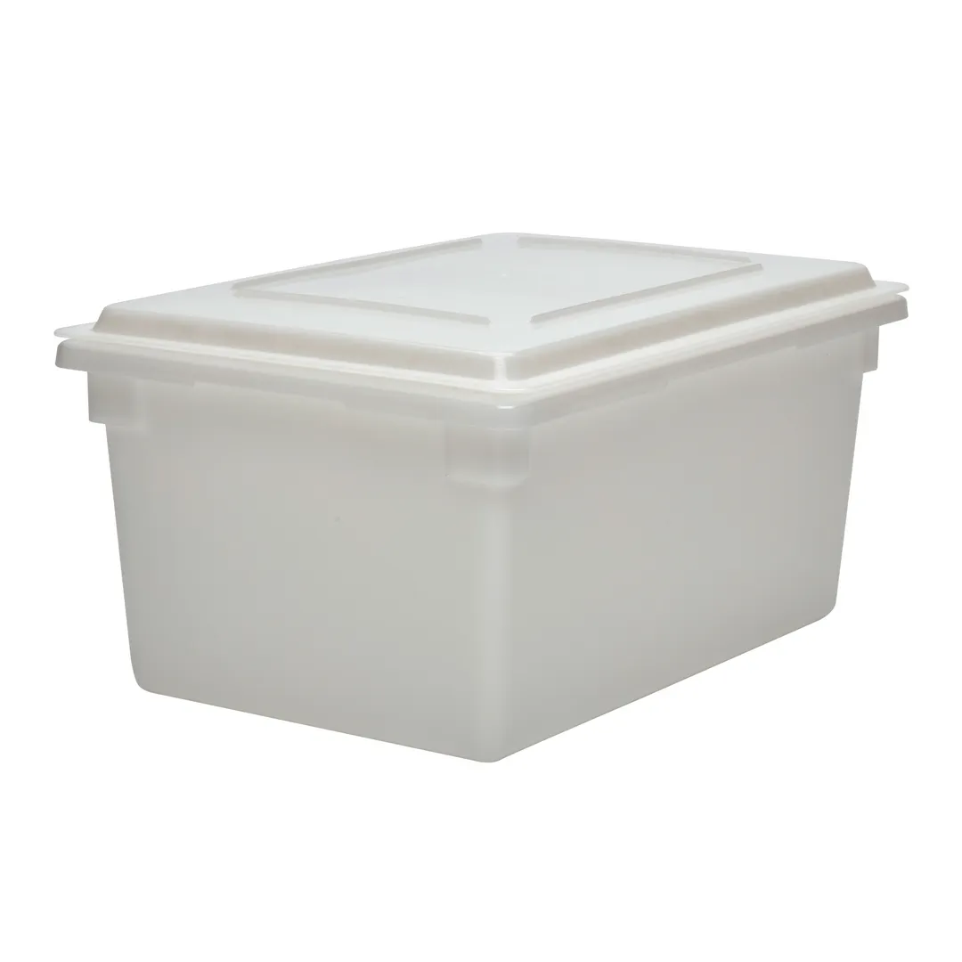 Cambro 182612P148 Storage Box, 18" x 26" x 12" (17‑gal), White Polyethylene, NSF, Dishwasher Safe
