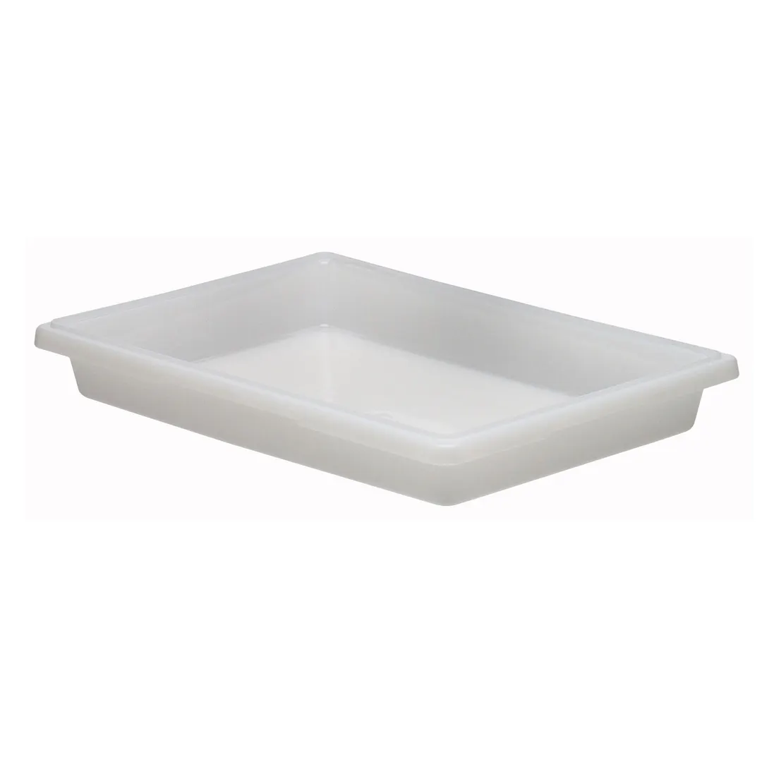 Cambro 18263P148 Food Storage Box, 5‑Gal 18" x 26" x 3½" Polyethylene, Natural White, NSF