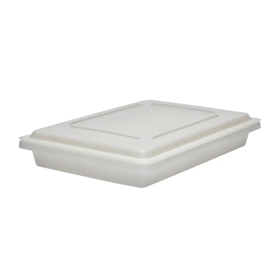 Cambro 1826CP148 Box Cover Lid – 18" x 26" Polyethylene Container, Natural White, NSF
