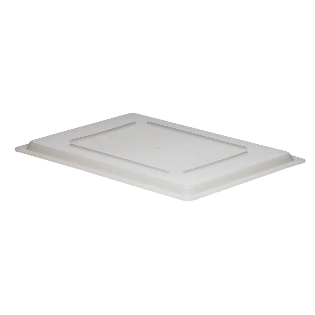 Cambro 1826CP148 Box Cover Lid – 18" x 26" Polyethylene Container, Natural White, NSF