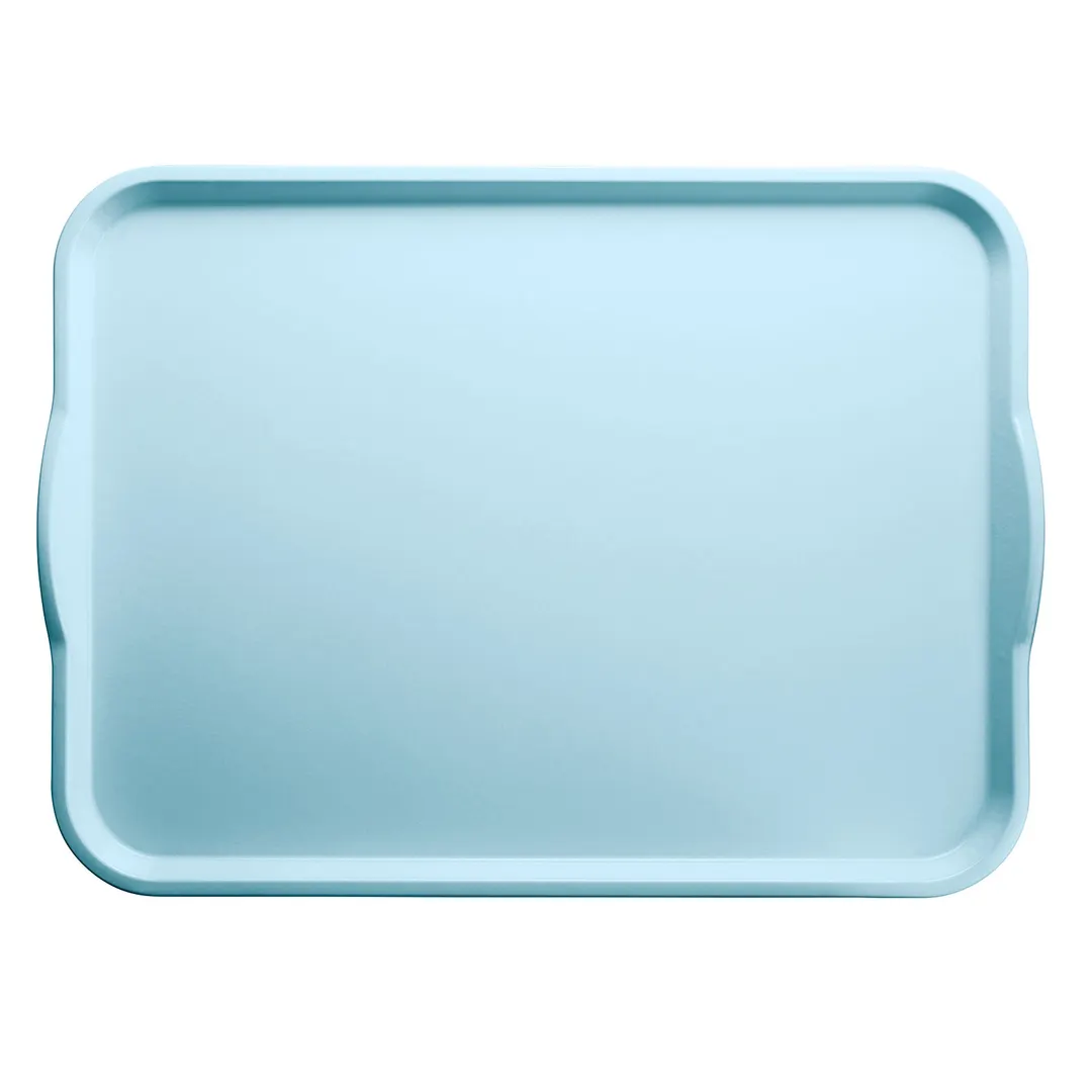 Cambro 2025177 Rectangular Tray, 20-3/4" x 25-9/16" Sky Blue Fiberglass, Dishwasher Safe, NSF