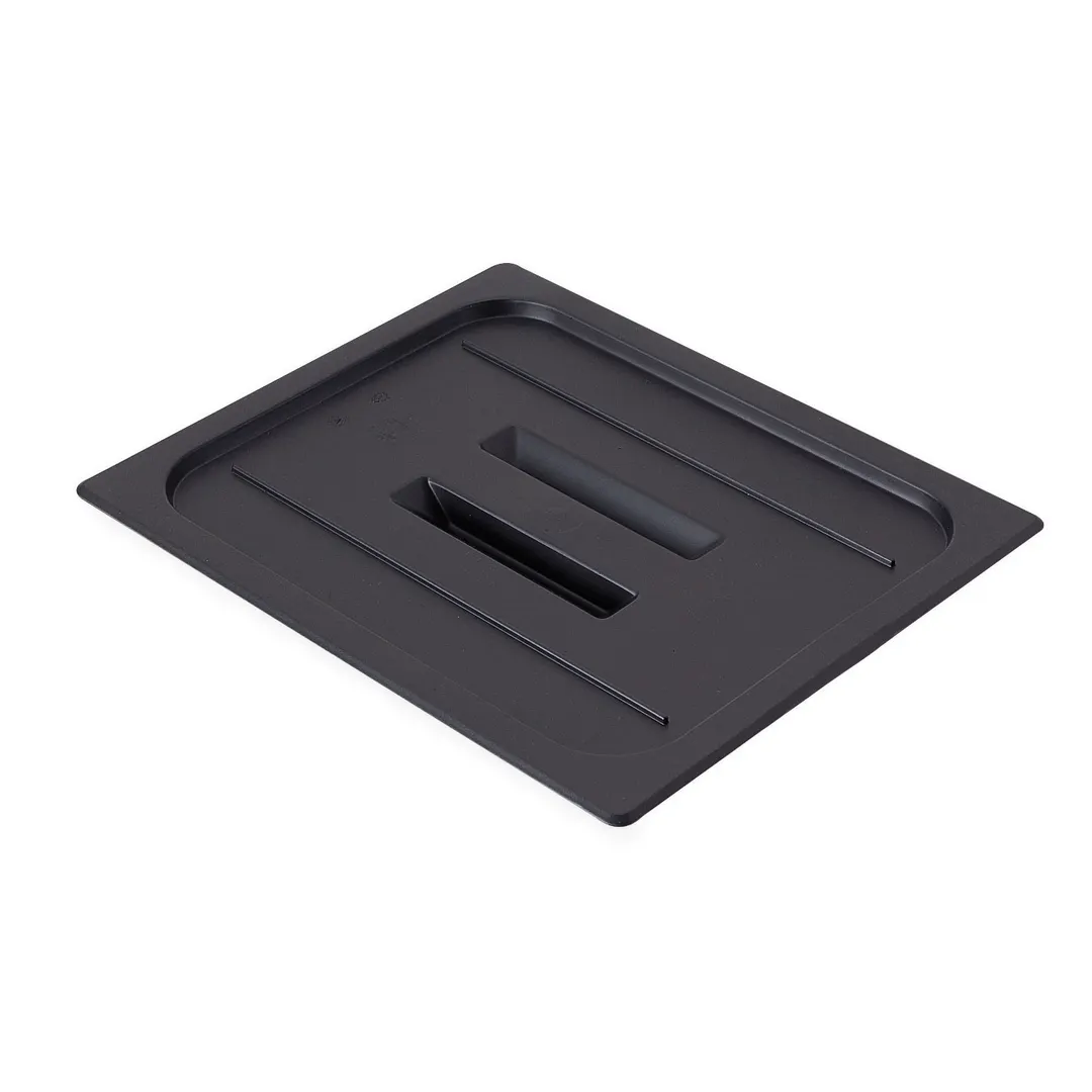 Cambro 20CWCH110 Pan Cover – 1/2‑Size Handled Polycarbonate Lid, Black, NSF