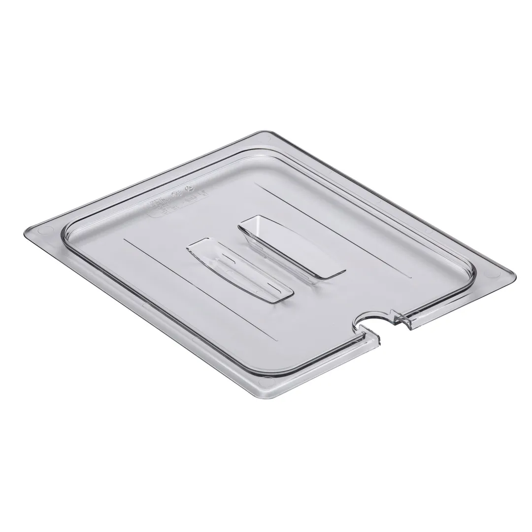 Cambro 20CWCHN135 Food Pan Cover – 1/2‑Size PC Lid With Handle & Spoon Notch, NSF, Made