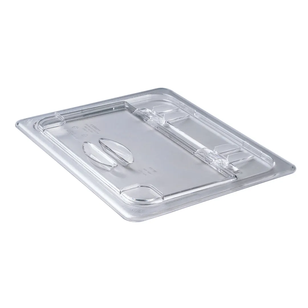 Cambro 20CWL135 FlipLid Food Pan Cover, 1/2‑Size Clear Polycarbonate, NSF‑Certified Hinged Lid