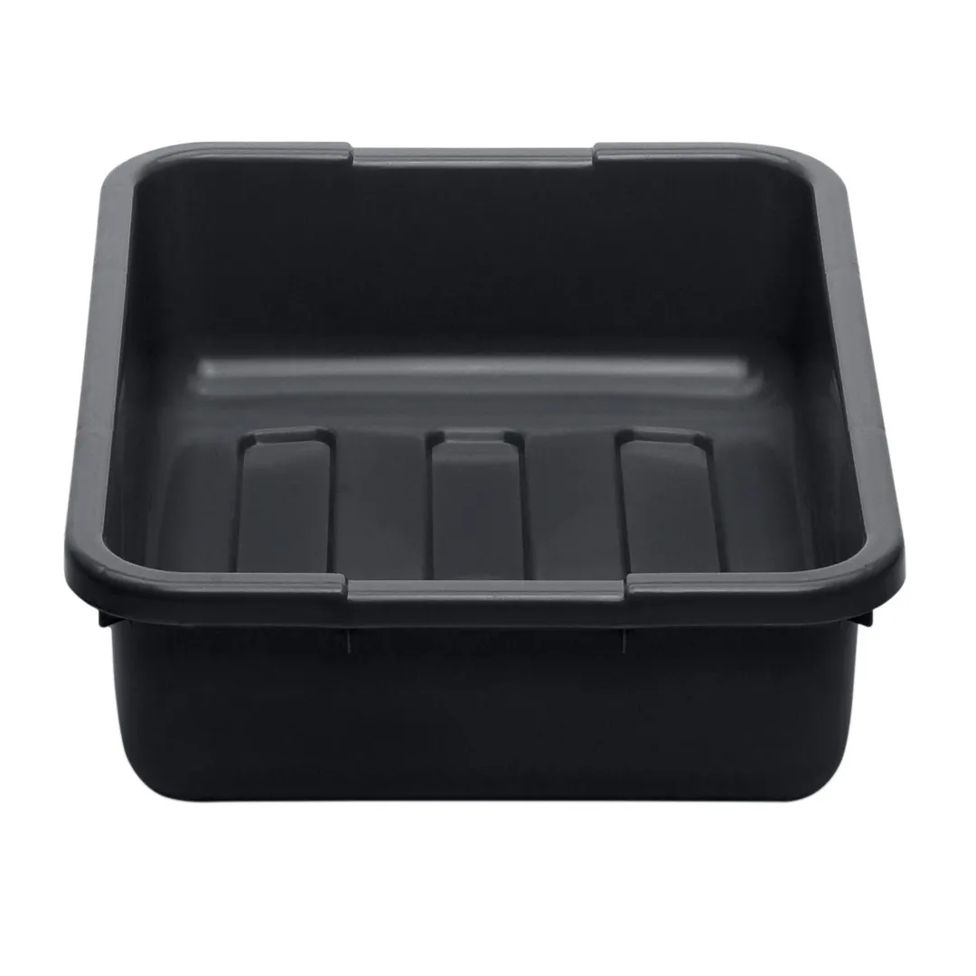 Cambro 21155CBP110 Cambox® Bus Box, 15-1/4"L x 20-1/4"W x 4-15/16"D, Black Hi-Gloss Plastic, 1-Compartment