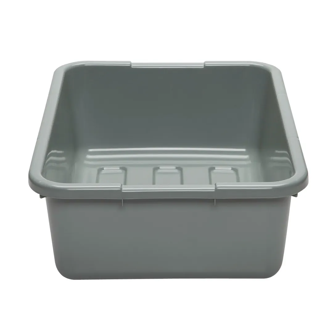 Cambro 21157CBP180 Cambox® Bus Box, 15-3/16"L x 20-3/16"W x 6-15/16"D, Light Gray, Hi-Gloss Plastic, 1-Compartment