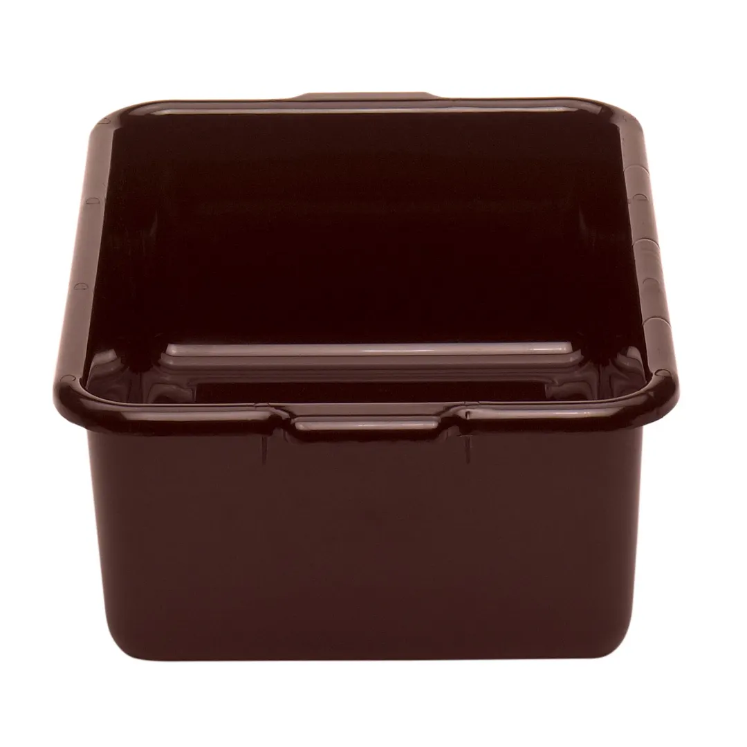 Cambro 21157CBR131 Cambox® Bus Box, 15-3/16"L x 20-3/16"W x 6-15/16"D, Dark Brown, Hi-Impact Plastic, 1-Compartment