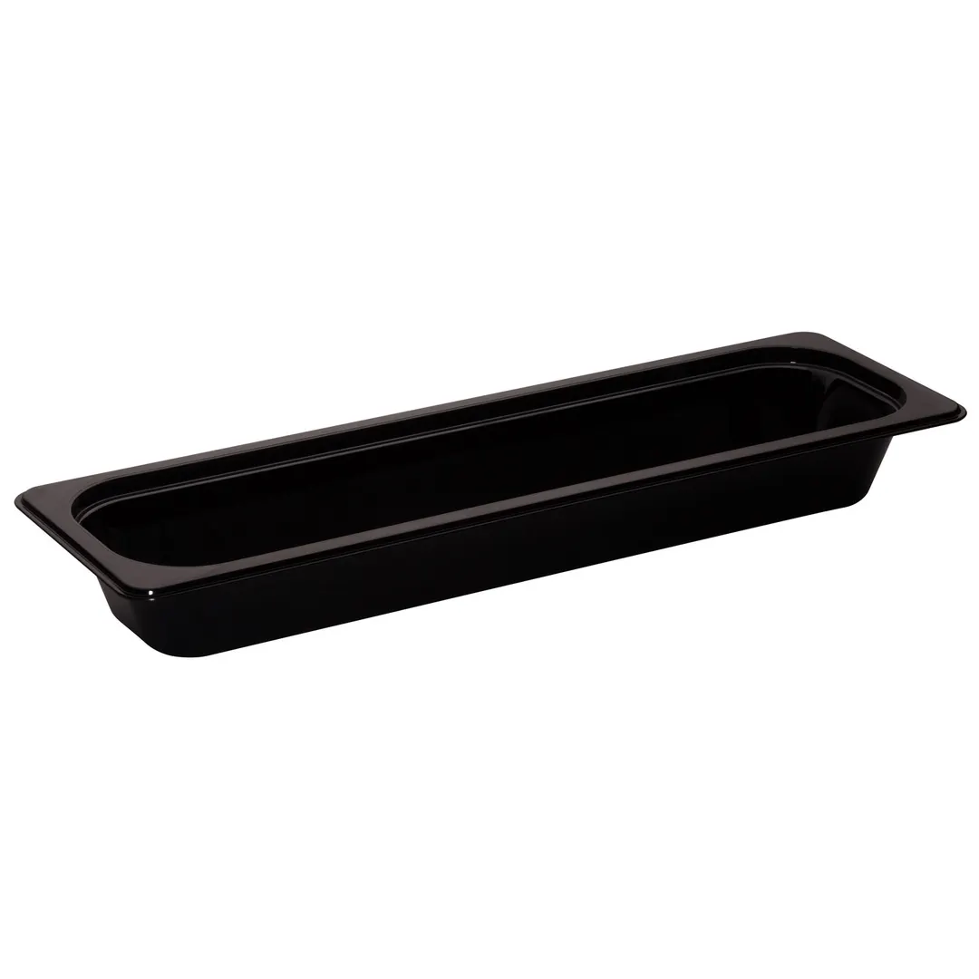 Cambro 22LPHP110 H‑Pan 1/2‑Size, 2‑1/2″ Deep, Black Plastic, -40°F to 300°F, NSF