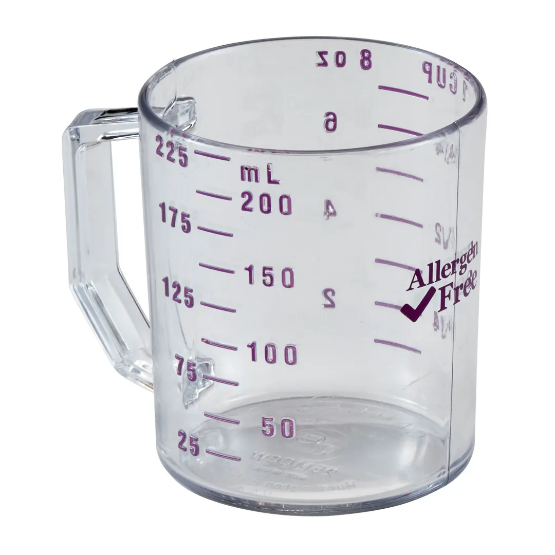 Cambro 25MCCW441 Measuring Cup – 1 Cup (8 oz) Clear Purple Graduations Dishwasher Safe