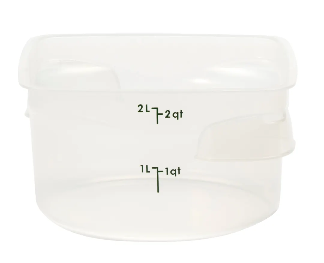 Cambro 2RFSPROPP190 - FreshPro 2 Qt Container, 7.5" L x 7.5" W x 4.2" H, PP, NSF, Dishwasher Safe