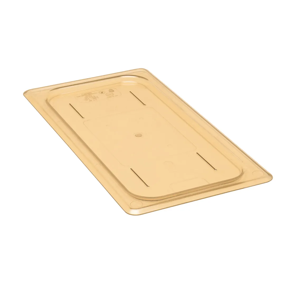 Cambro 30HPC150 – 1/3‑Size Flat Amber Plastic Lid, -40°F to 300°F, NSF