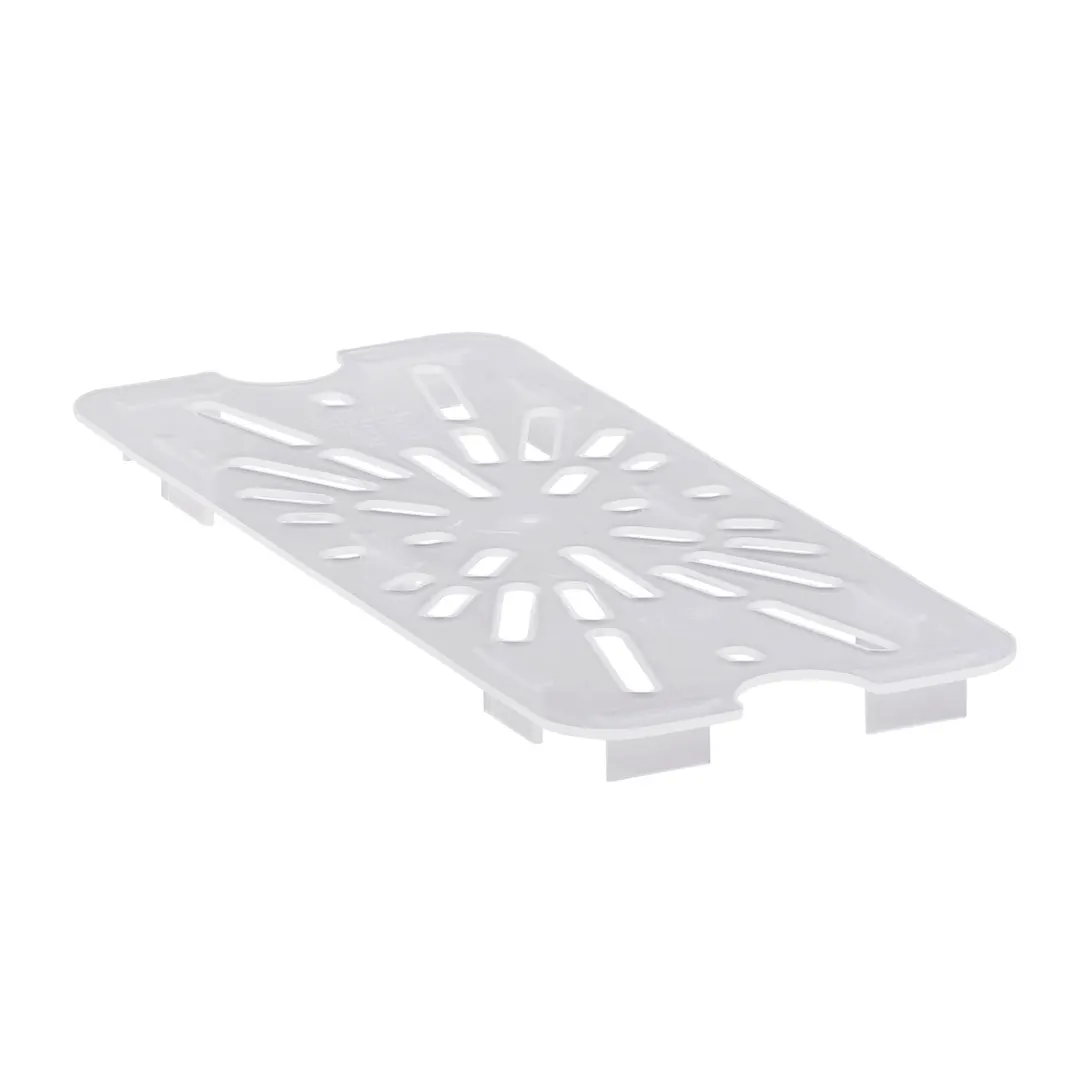 Cambro 30PPD190 Drain Shelf Pan, 1/3, Fits 32‑34‑36PP, Translucent Polypropylene, NSF