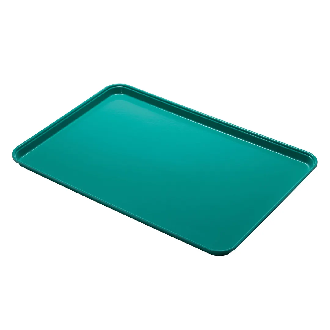 Cambro 3253CL162 Tray - 12-3/4" x 20-7/8" Green Rectangular Fiberglass Dishwasher Safe, NSF