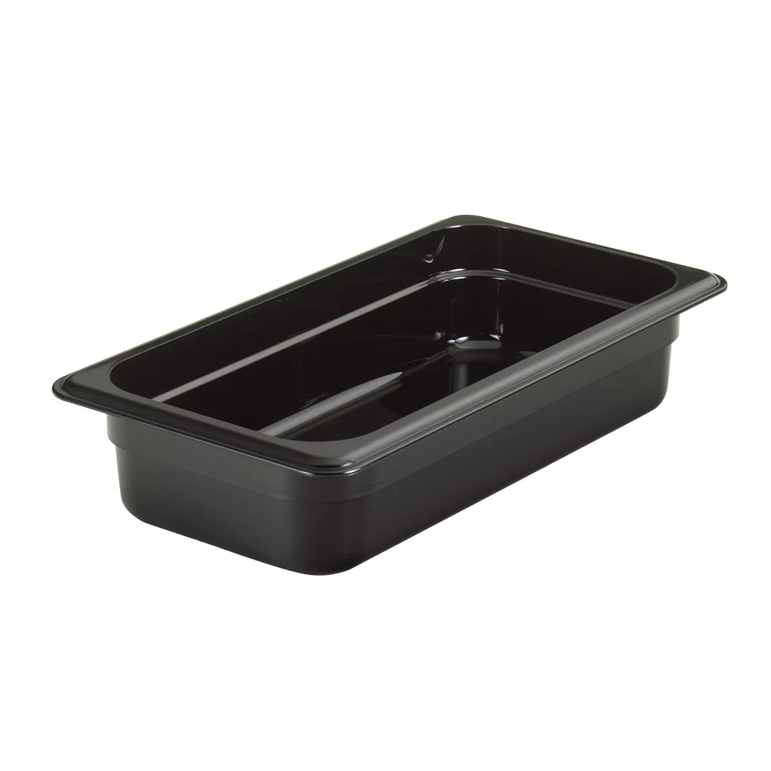Cambro 32CW110 - Camwear Food Pan, 2.5 Qt 1/3 Size, 2.5" Deep Polycarbonate Black, NSF