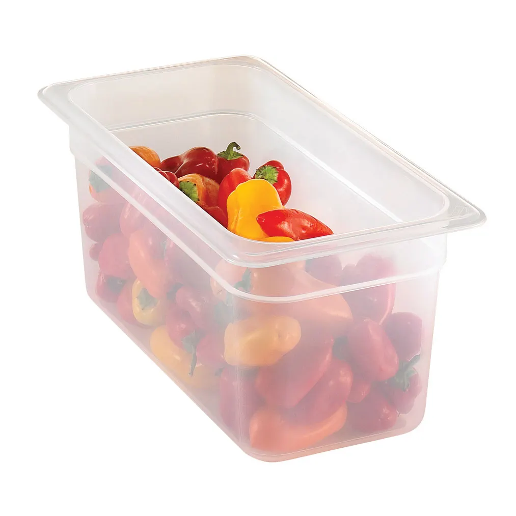 Cambro 36PP190 1/3 Size Translucent Polypropylene Food Pan, 6" Deep, NSF