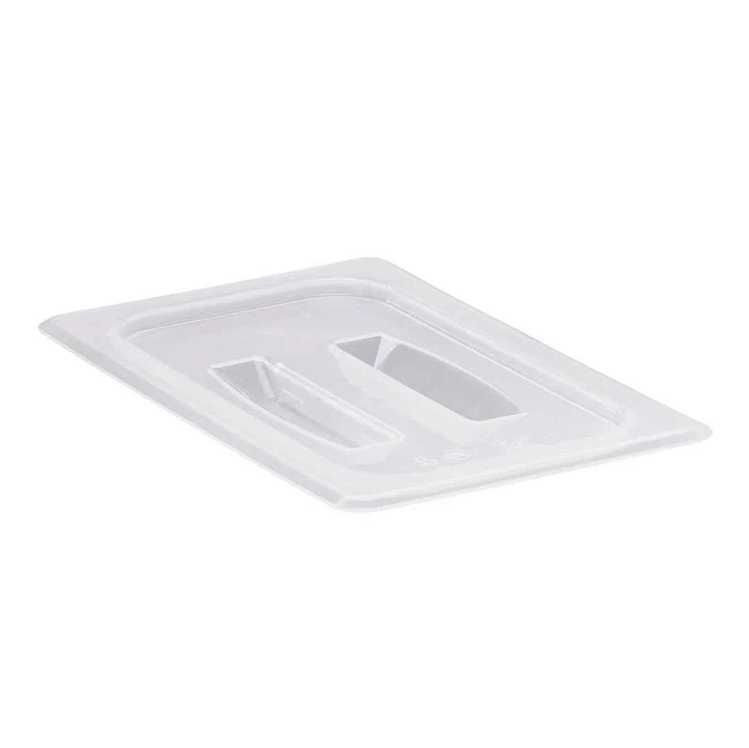 Cambro 40PPCH190 1/4‑Size Translucent Polypropylene Pan Cover with Handle, NSF