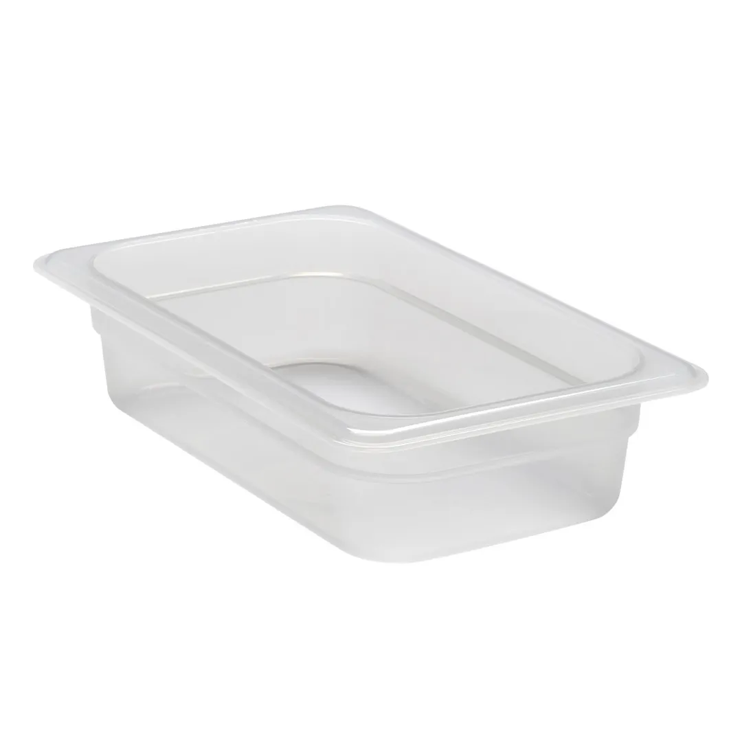 Cambro 42PP190 - 1/4 Size Polypropylene Food Pan, 2-1/2" Deep, Translucent, NSF