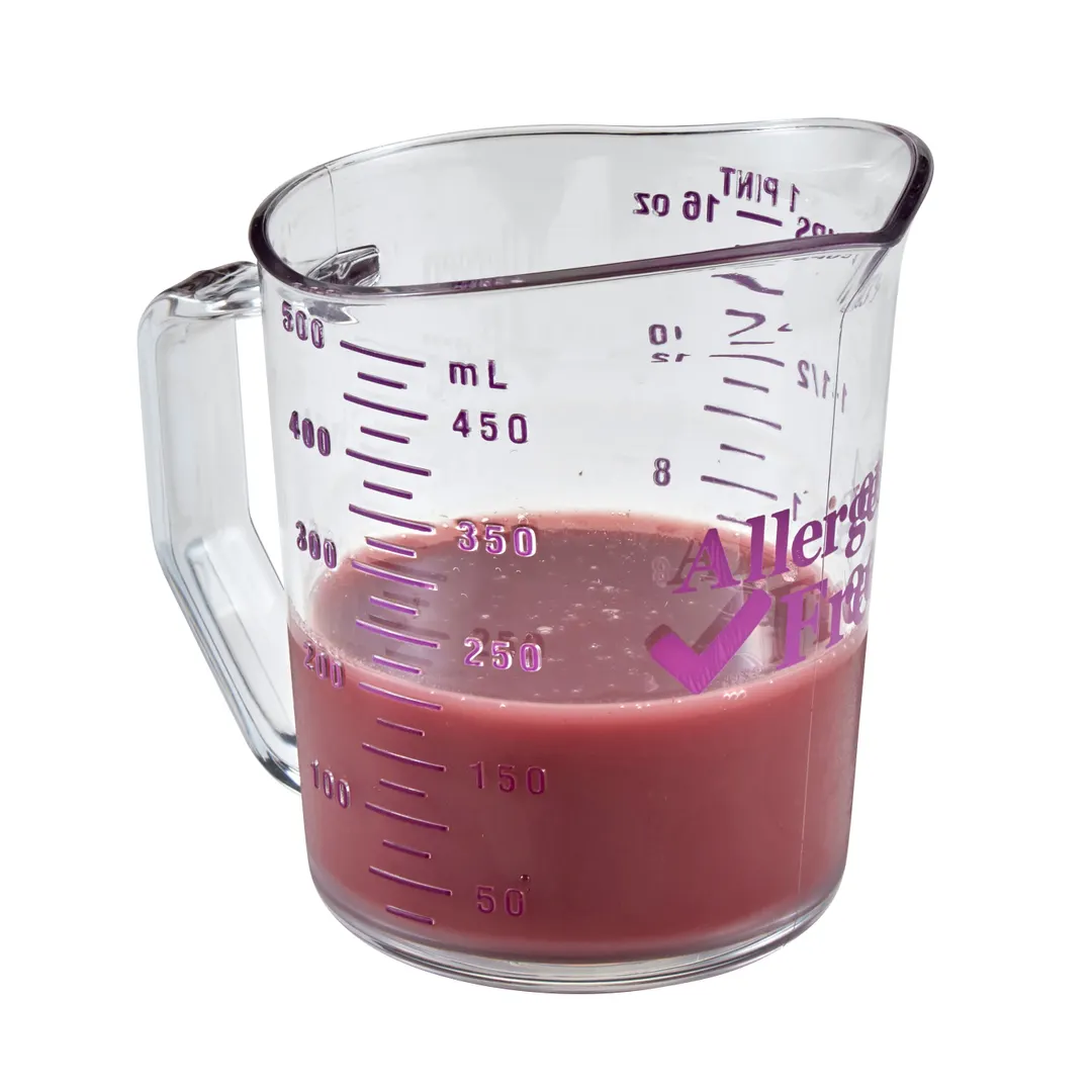 Cambro 50MCCW441 Measuring Cup - 1 Pint (16 oz) PC, Purple Graduations, Dishwasher Safe