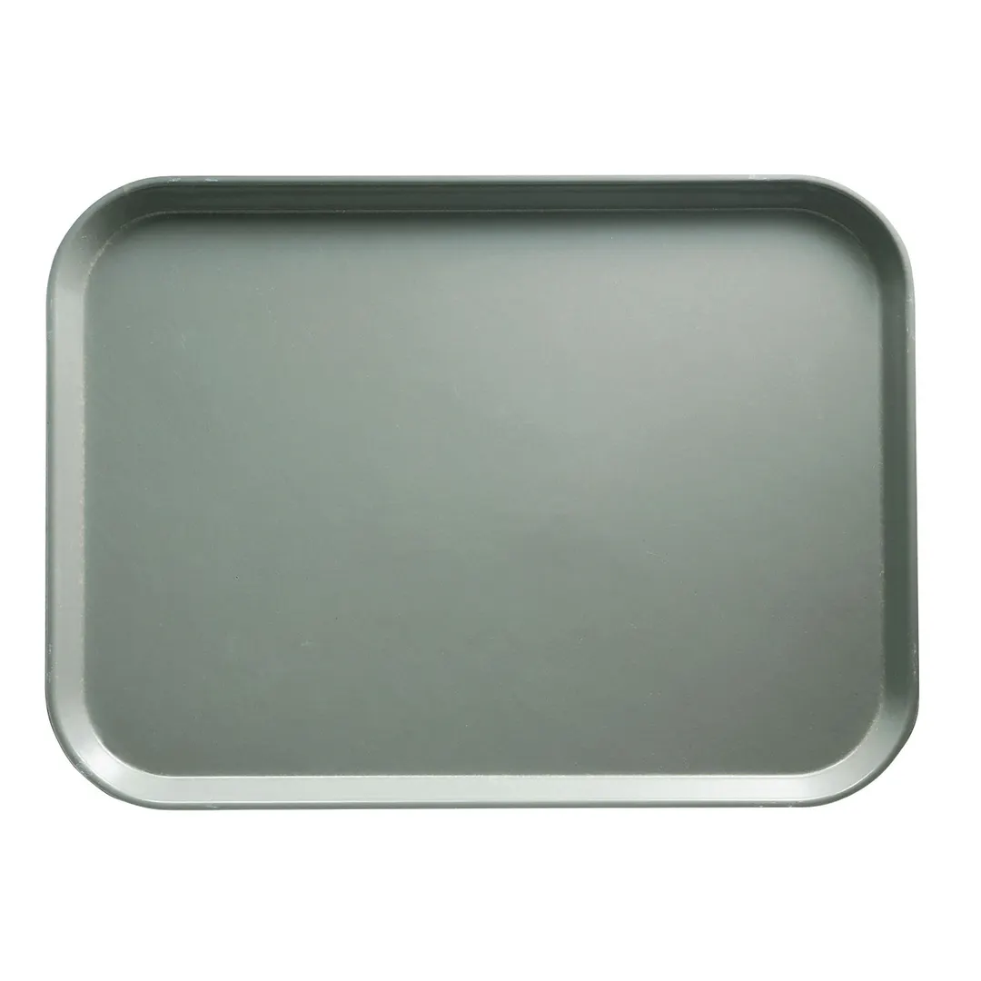 Cambro 57107 Camtray Rectangular Tray, 4-15/16" x 6-15/96" Fiberglass, Pearl Gray, Dishwasher Safe