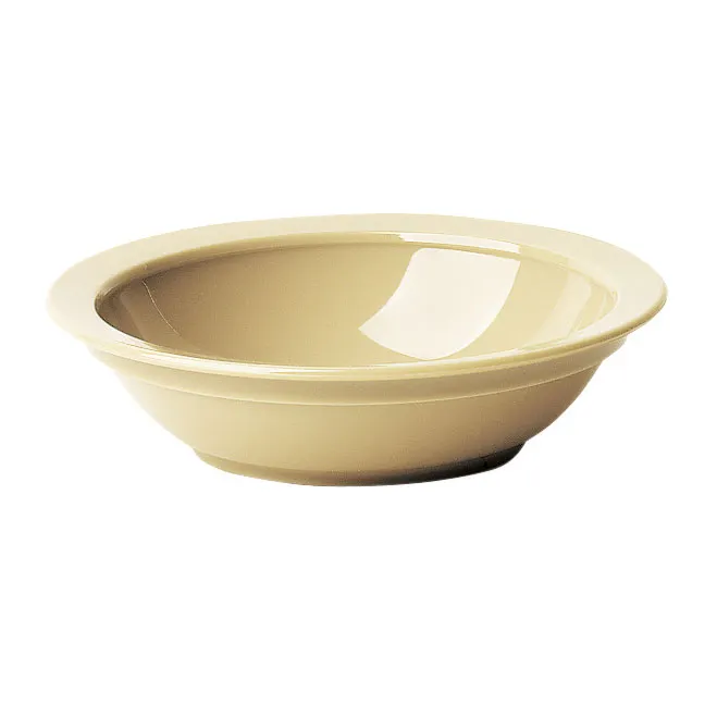 Cambro 60CW133 - Bowl, 6" Dia x 1.5" H, 11 oz, Beige Polycarbonate, Scratch-Resistant Finish