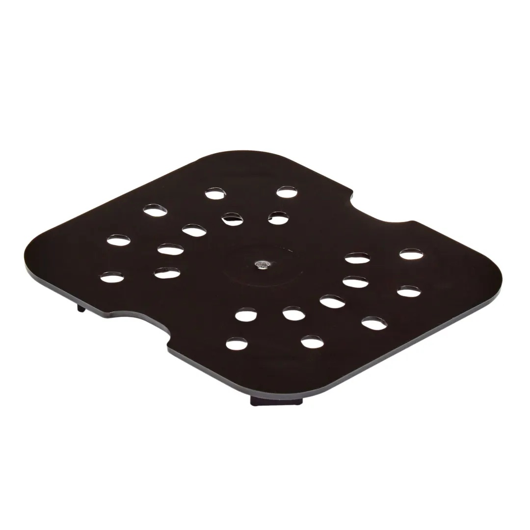 Cambro 60CWD110 Drain Shelf 1/6 Size Black Polycarbonate Fits 62CW/64CW/66CW NSF