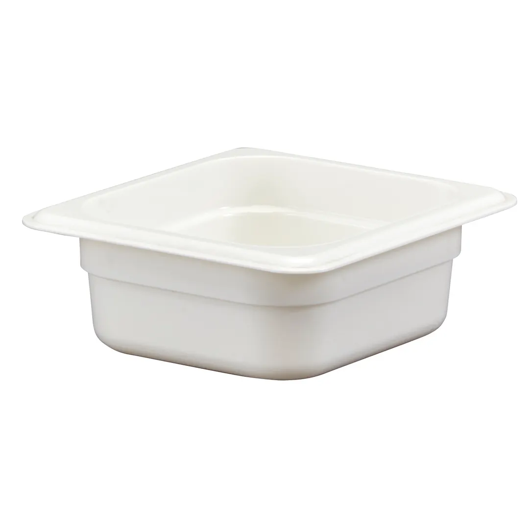 Cambro 62CW148 Food Pan – 1/6 Size, 1.1 Qt Capacity, 2½" Deep, White Polycarbonate, NSF