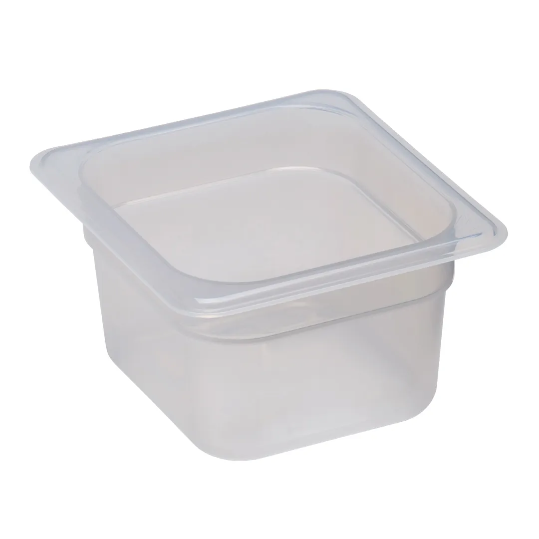 Cambro 64PP190 Food Pan - 1/6 Size, 4" Deep, Translucent Polypropylene, NSF