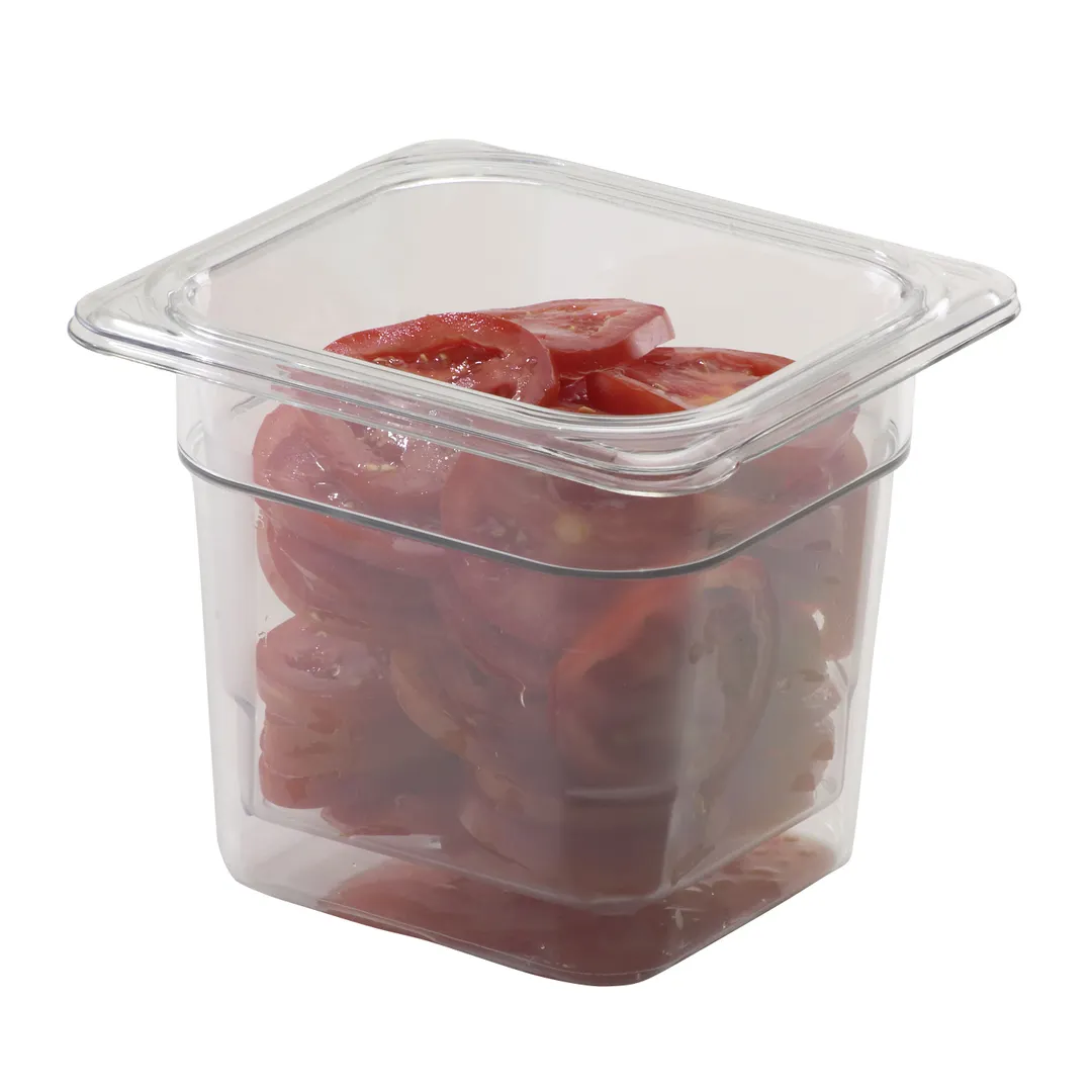 Cambro 65CLRCW135 Colander – 6-3/8" x 6-15/16" x 5", Clear Polycarbonate, 1/6 Size Pan Fit