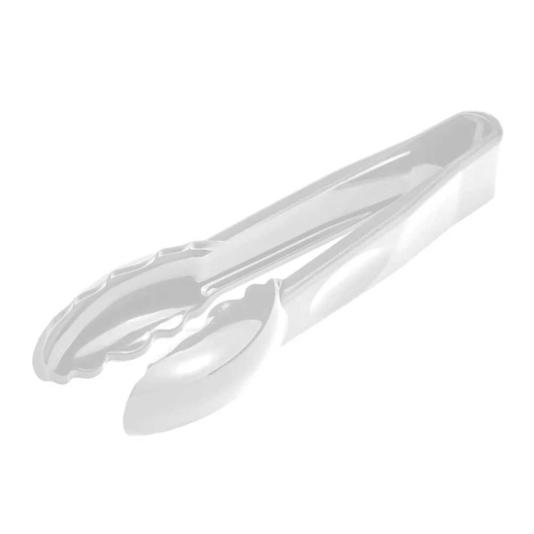 Cambro 6TGS148 - 6" White Plastic Serving Tongs, Heat-Resistant -40°F to 212°F, Dishwasher Safe