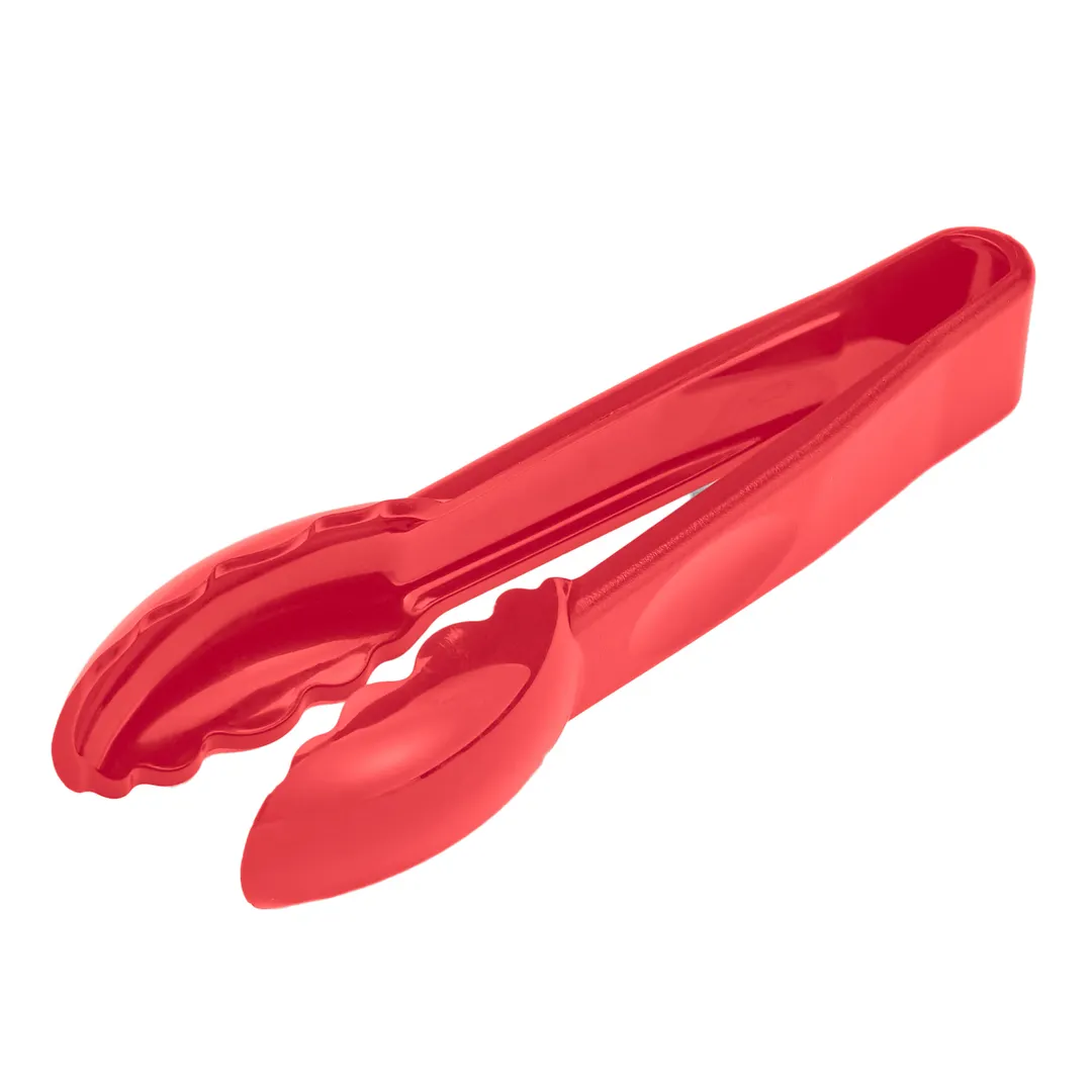 Cambro 6TGS404 - 6" Red Plastic Serving Tongs, -40°F to 212°F, NSF, Dishwasher Safe