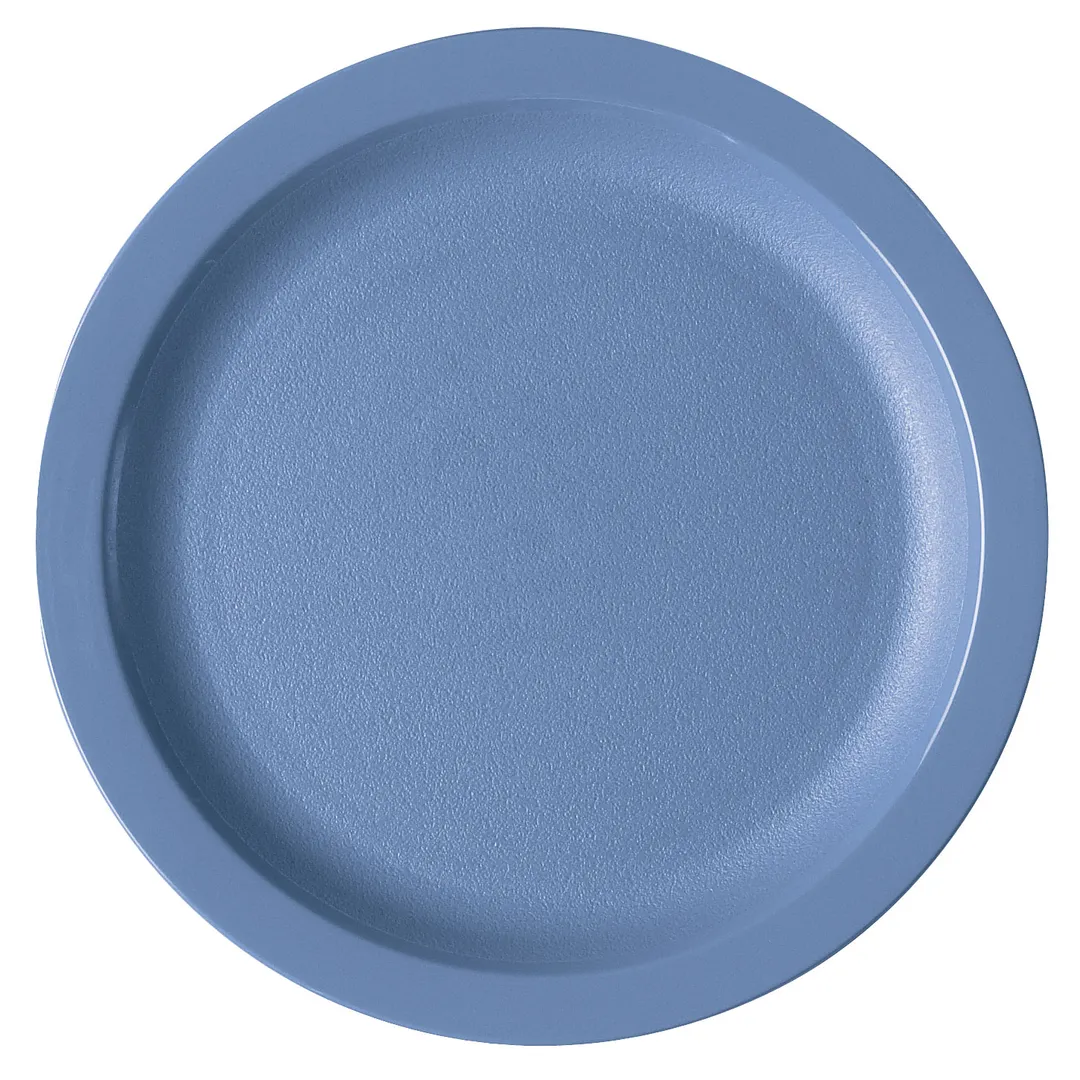 Cambro 725CWNR401 Plate, 7-1/4" Slate Blue Polycarbonate, Narrow Rim, Scratch‑Resistant