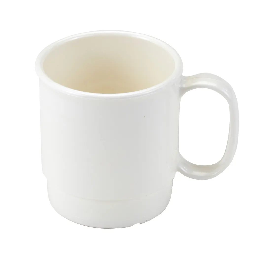 Cambro 75CW148 Cup – 7.5 oz, 4‑1/16" Dia x 3‑3/16" H, White Polycarbonate, NSF‑Approved, Made in USA