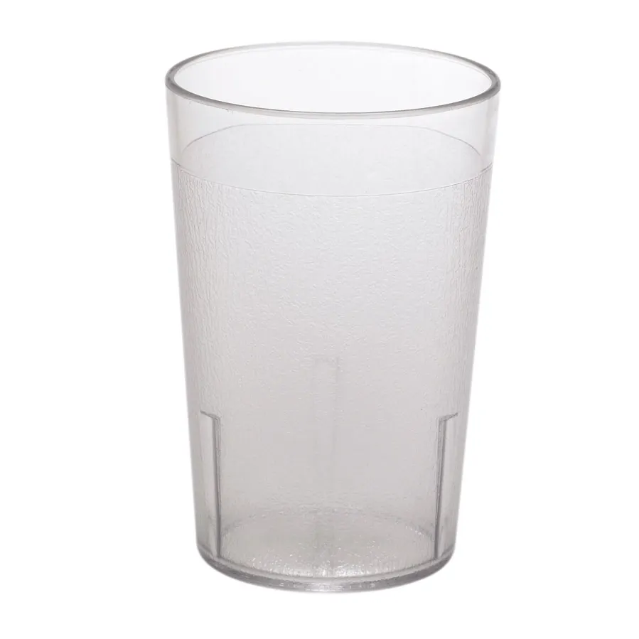 Cambro 800CW152 8 Oz Clear Polycarbonate Tumbler, 2-5/8" Top Dia, Textured Finish, Dishwasher Safe