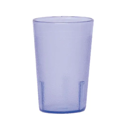 Cambro 800P2401 - 7.8 oz Slate Blue SAN Tumbler, Sani‑Rim Lip, Dishwasher Safe - 24/Case