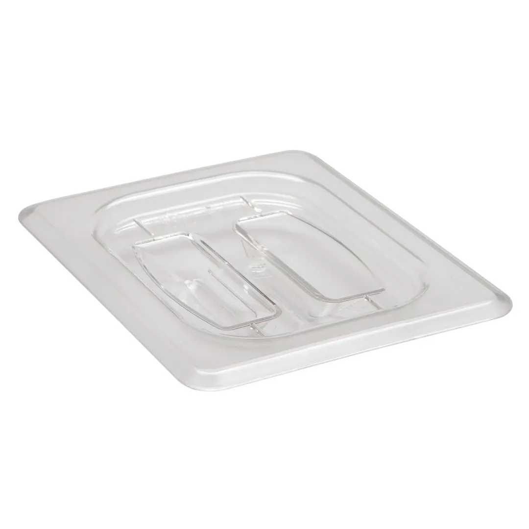 Cambro 80CWCH135 - 1/8 Size Clear Polycarbonate Food Pan Cover With Handle, NSF