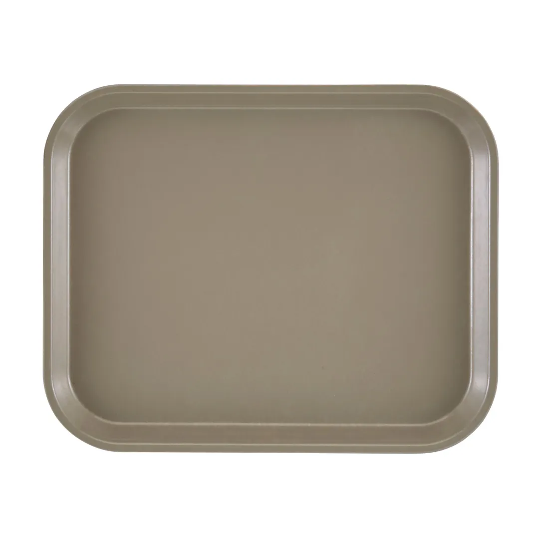 Cambro 810104 Camtray Rectangular Tray, 8" x 9-7/8" Fiberglass, Desert Tan, NSF, Dishwasher Safe