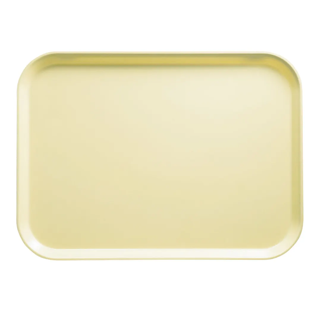Cambro 810536 Rectangular Tray, 8" x 9-7/8" Fiberglass, Lemon Chiffon Yellow, Dishwasher‑Safe, NSF