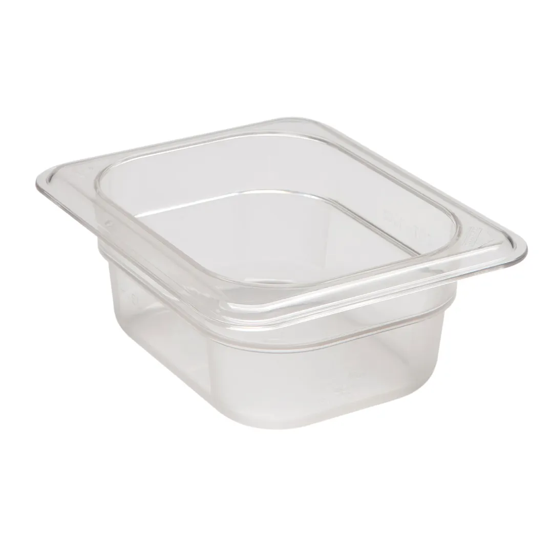 Cambro 82CW135 Food Pan – 1/8 Size, .7 Quart, 2½" Deep, Clear Polycarbonate, NSF