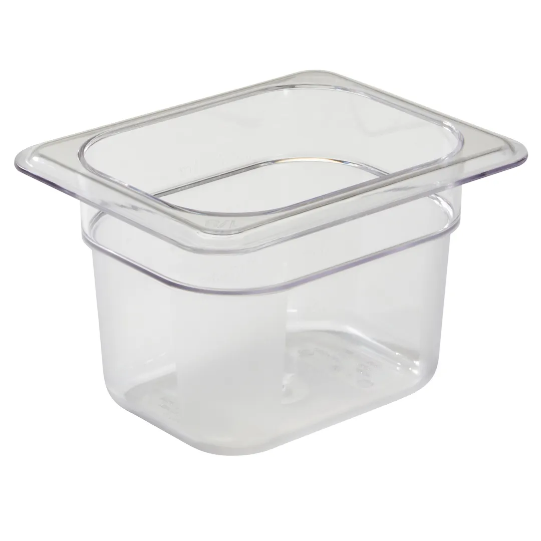 Cambro 84CW135 Food Pan – 1/8 Size, 1.1 Qt, 4" Deep, Clear PC, NSF