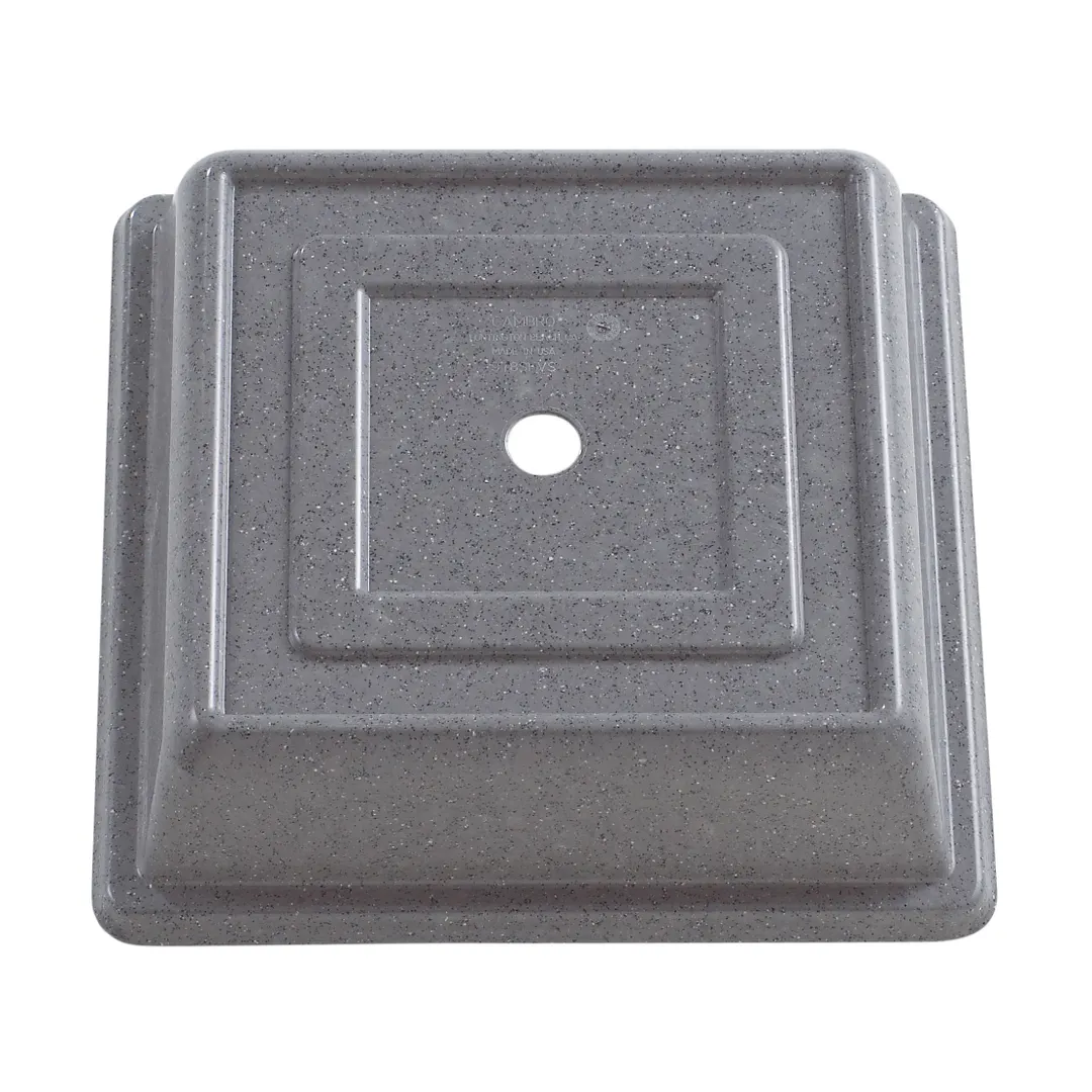 Cambro 85SFVS191 Versa Camcover Plate Cover, 8.6" Square, Fiberglass Gray, NSF Certified, USA Made
