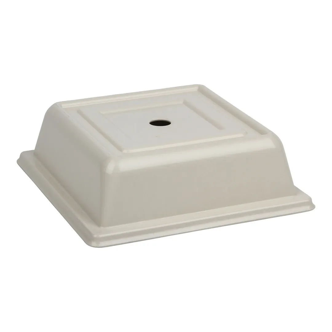 Cambro 85SFVSNH197 Plate Cover, 8-5/8" Square Ivory Fiberglass, 300°F, NSF-Approved, Dishwasher Safe