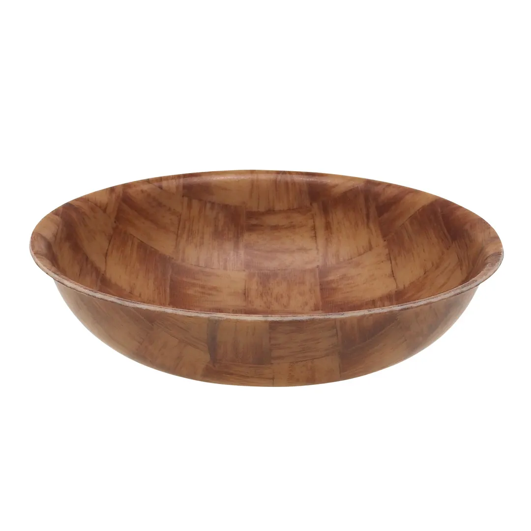 Cambro 8F301 Salad Bowl – 8" 31.2 Oz Woodgrain Fiberglass, Dishwasher Safe, Made in USA