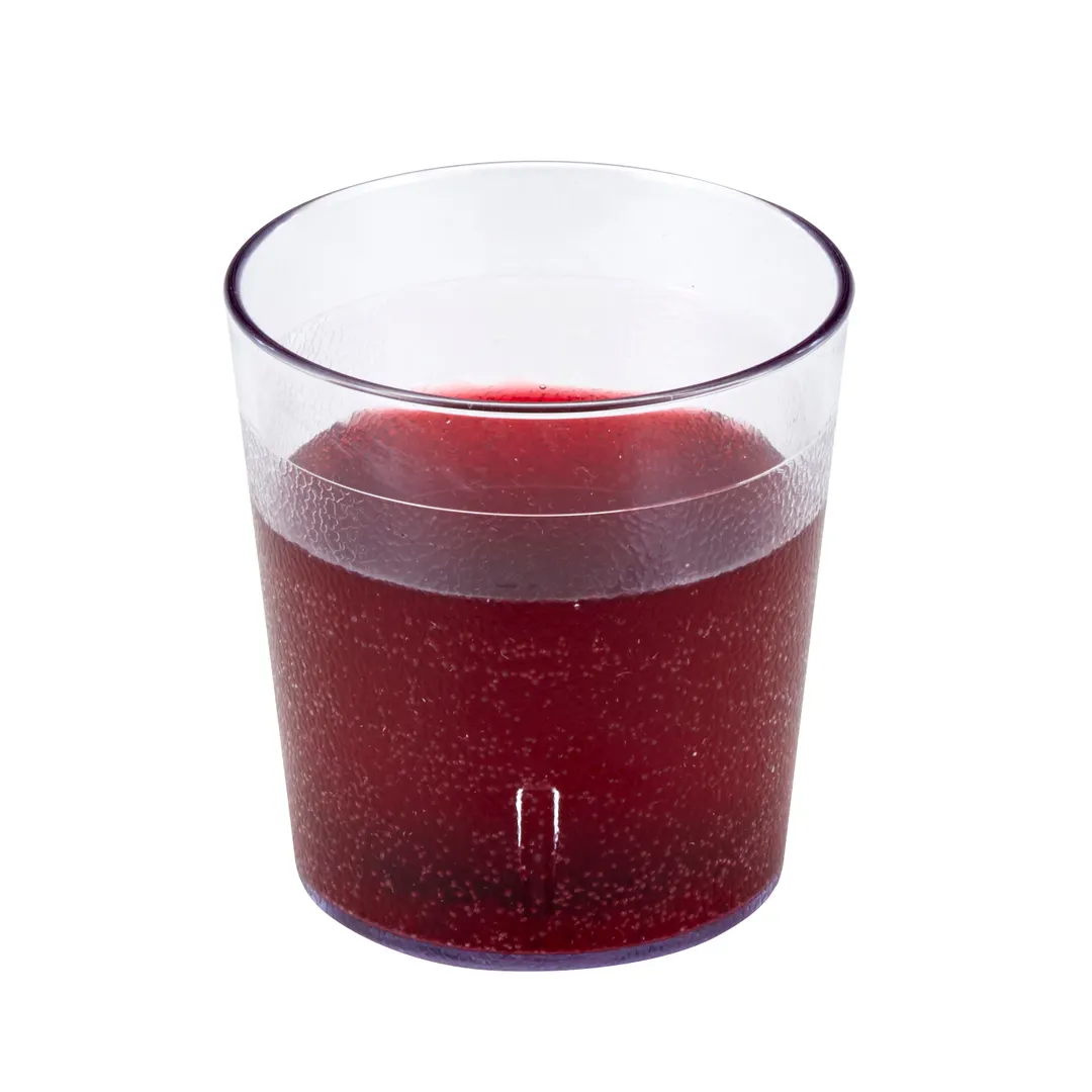 Cambro 900P2152 Colorware Tumbler, 9.7 oz, 3-3/16" Dia, Textured Clear SAN Plastic - 24/Case